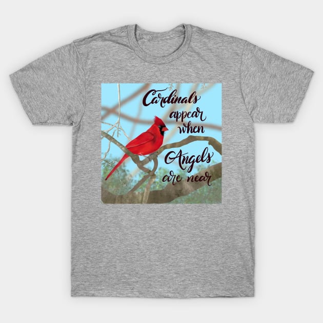 Angels are Near T-Shirt by WriteitonyourheartCo